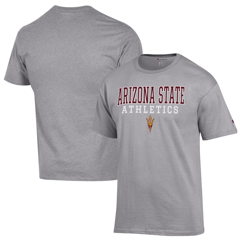  Arizona State Sun Devils Champion Athletics Logo Stack T-Shirt - Gray