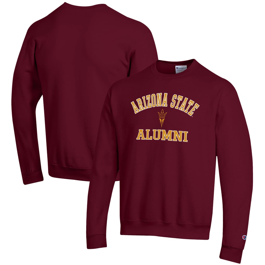  Arizona State Sun Devils Champion Alumni Logo Arch Pullover Sweatshirt - Maroon