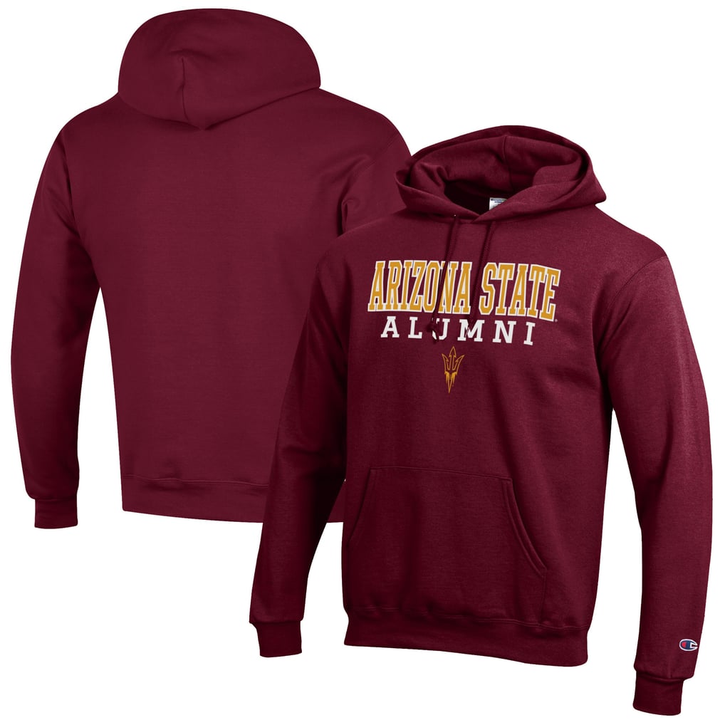  Arizona State Sun Devils Champion Alumni Logo Stack Pullover Hoodie - Maroon