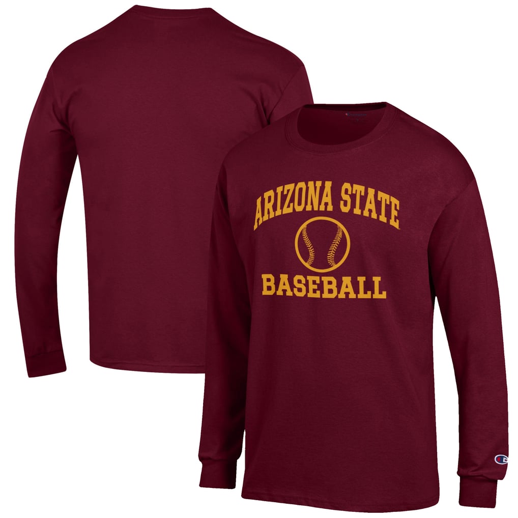 Arizona State Sun Devils Champion Baseball Icon Long Sleeve T-Shirt - Maroon