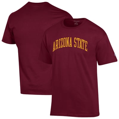  Arizona State Sun Devils Champion Basic Arch T-Shirt - Maroon