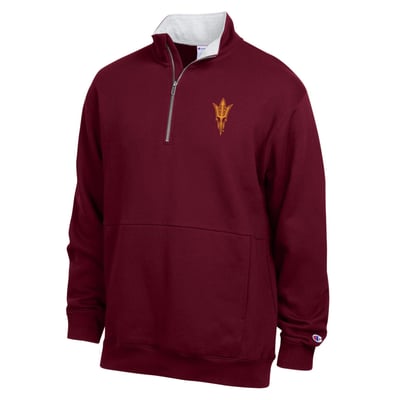  Arizona State Sun Devils Champion Fleece Quarter-Zip Pullover - Maroon