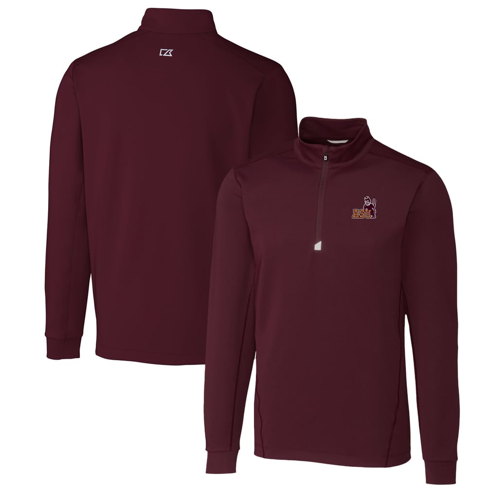 Arizona State Sun Devils Cutter & Buck Traverse Stretch Quarter Zip-Pullover Top - Maroon