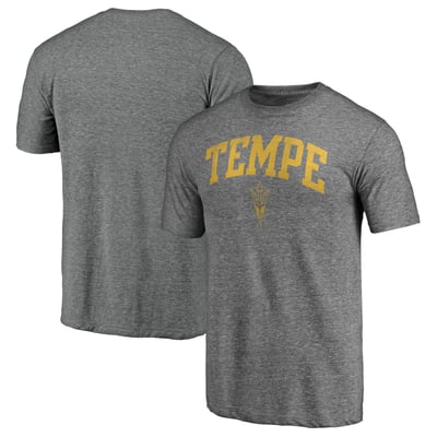 Arizona State Sun Devils Arched City Tri-Blend T-Shirt - Heather Gray
