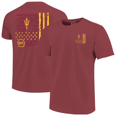  Arizona State Sun Devils Comfort Colors OHT Camo Overlay T-Shirt - Maroon