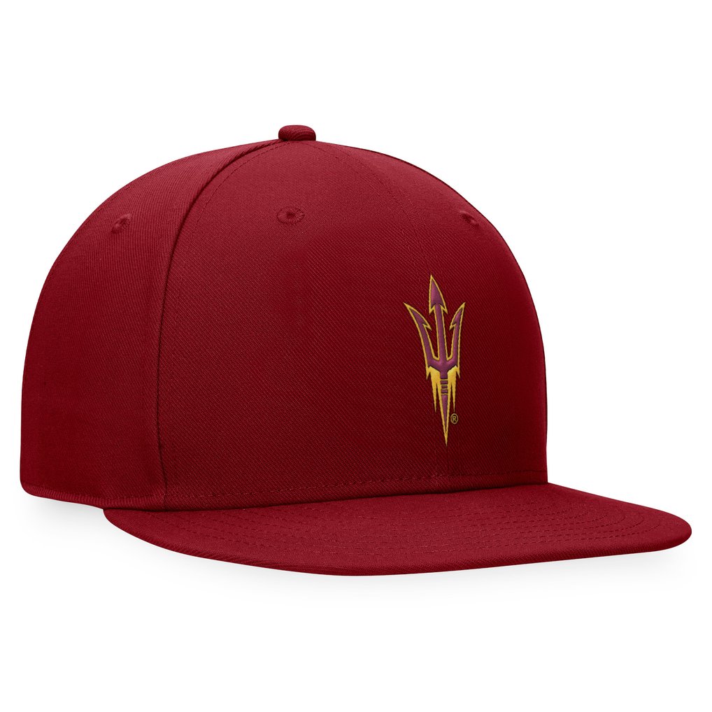 Arizona State Sun Devils Top of the World Fitted Hat - Maroon