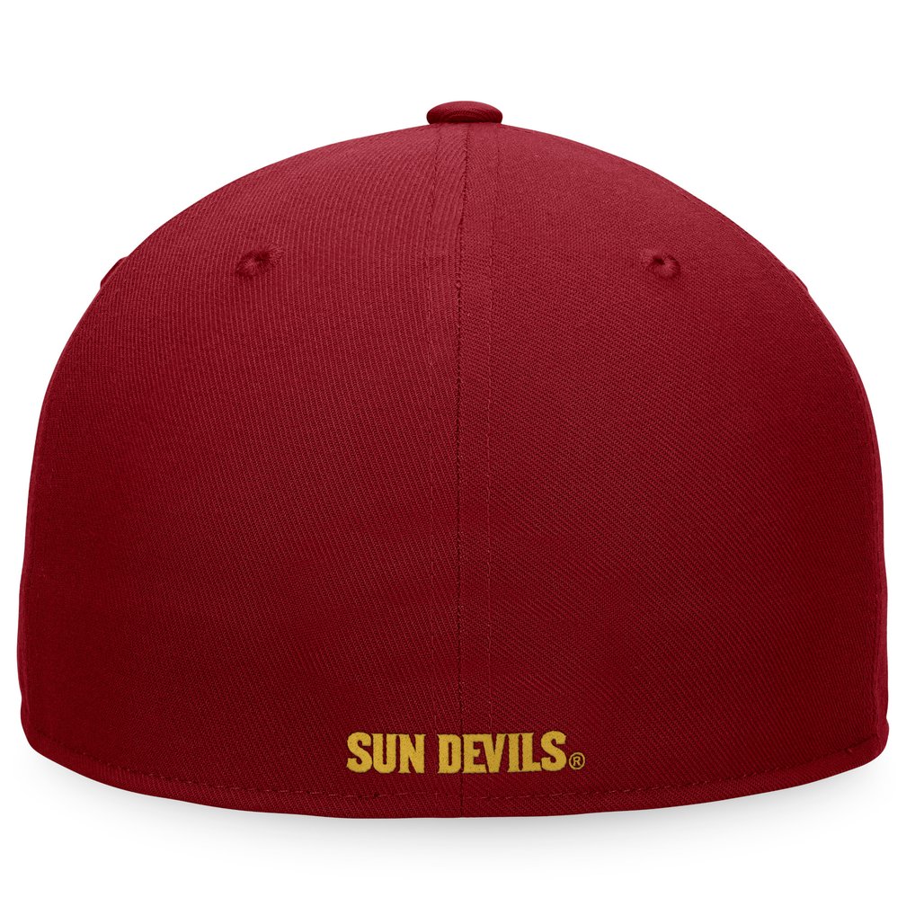 Arizona State Sun Devils Top of the World Fitted Hat - Maroon