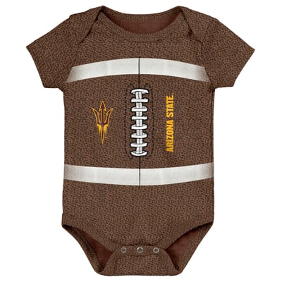 Arizona State Sun Devils Outerstuff Newborn Football Bodysuit - Brown