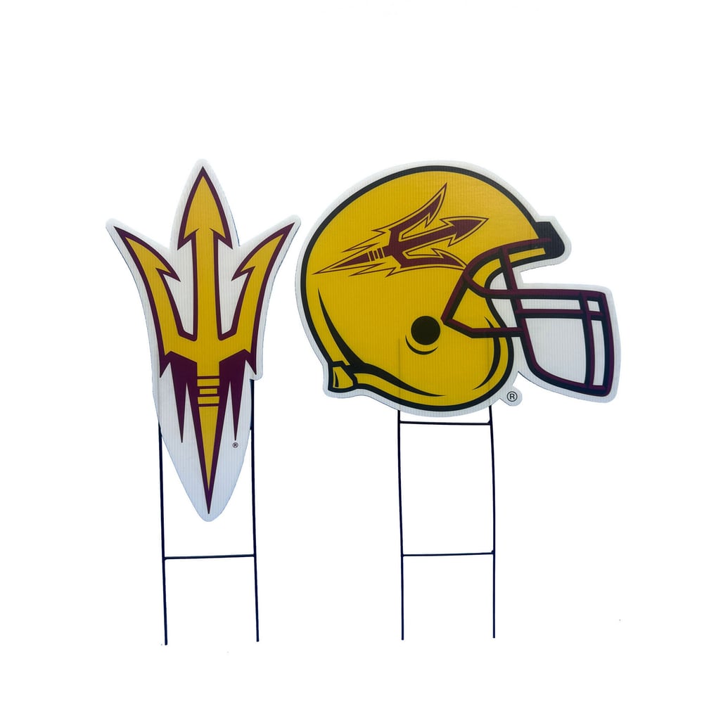 Arizona State Sun Devils Pegasus Logo and Helmet Two-Piece Yard Sign Set