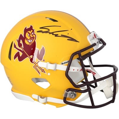 Sam Leavitt Arizona State Sun Devils Autographed Fanatics Authentic Riddell Sparky Speed Authentic Helmet 