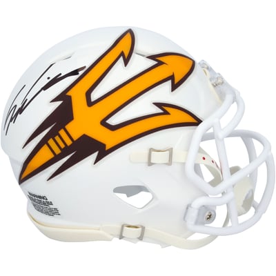 Sam Leavitt Arizona State Sun Devils Autographed Fanatics Authentic Riddell White Speed Mini Helmet