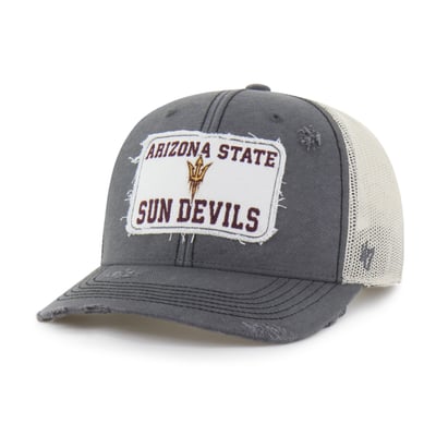 Arizona State Sun Devils '47 Unisex Egremont Well-Worn Adjustable Trucker Hat - Charcoal