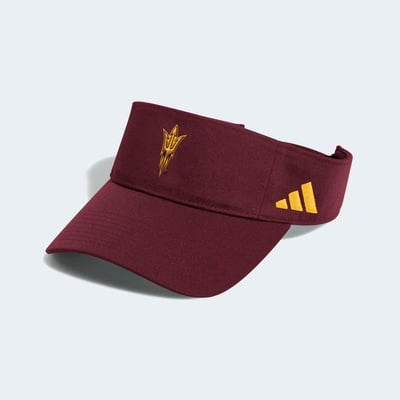 Arizona State Sun Devils adidas Unisex 2026 Sideline Adjustable Visor - Maroon
