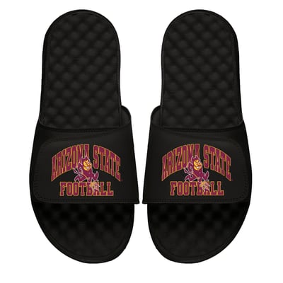 Arizona State Sun Devils ISlide Unisex Football Varsity Slide Sandals - Black