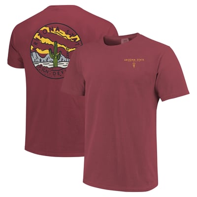 Arizona State Sun Devils Unisex Scenic Comfort Colors T-Shirt - Maroon
