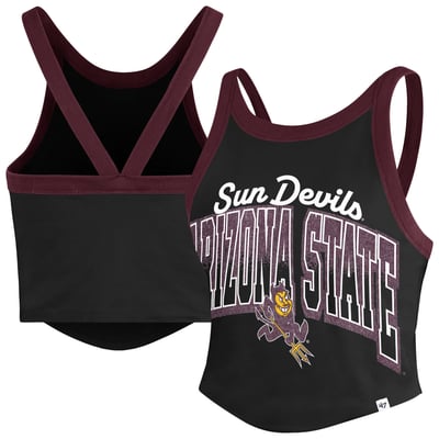 Arizona State Sun Devils '47 Women's Shimmer Shadow Sporty Tank Top - Black
