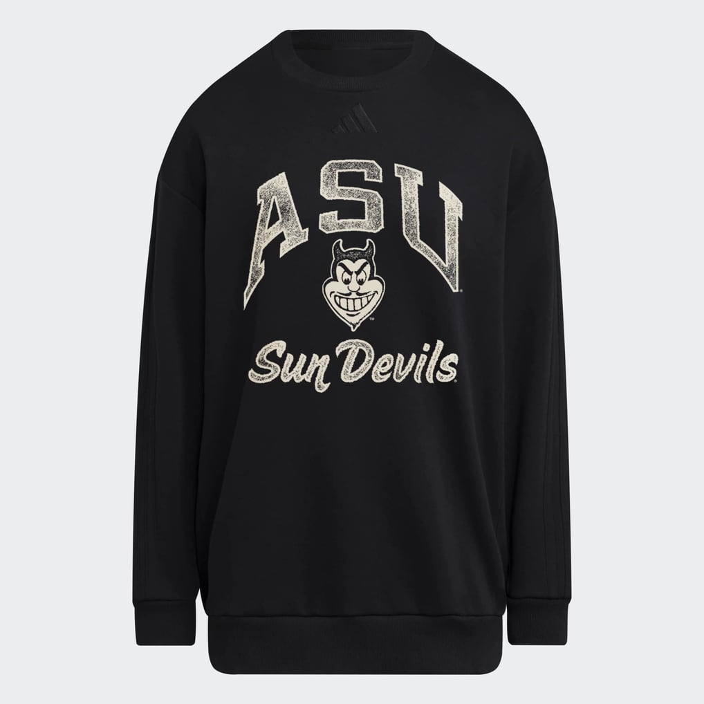  Arizona State Sun Devils adidas Women's Soft Lux Sweatshirt - Black