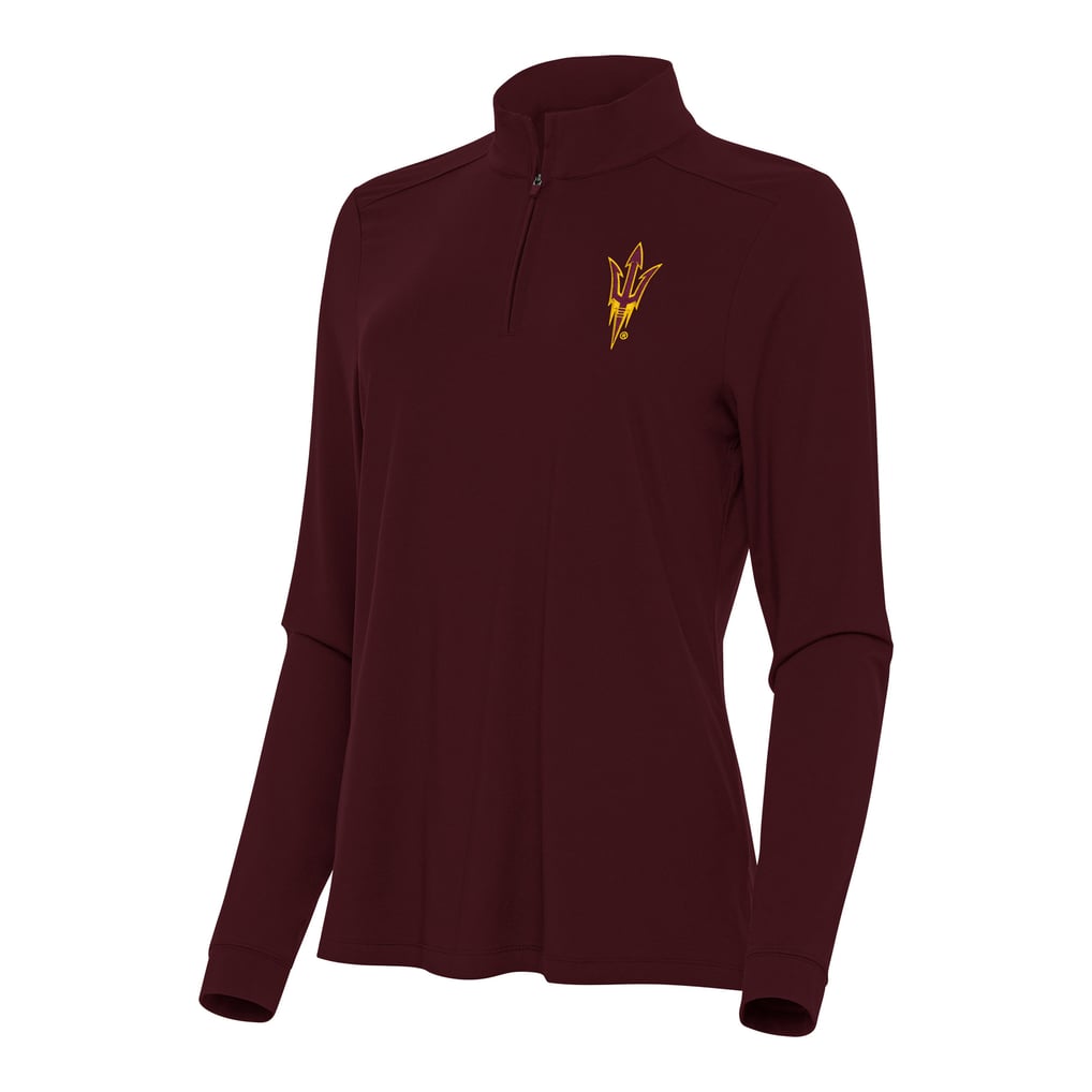 Arizona State Sun Devils Antigua Women's Intent Quarter-Zip Top - Maroon