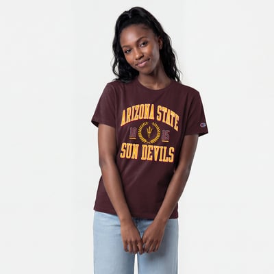 Arizona State Sun Devils Champion Women's Lifestyle T-Shirt - Maroon