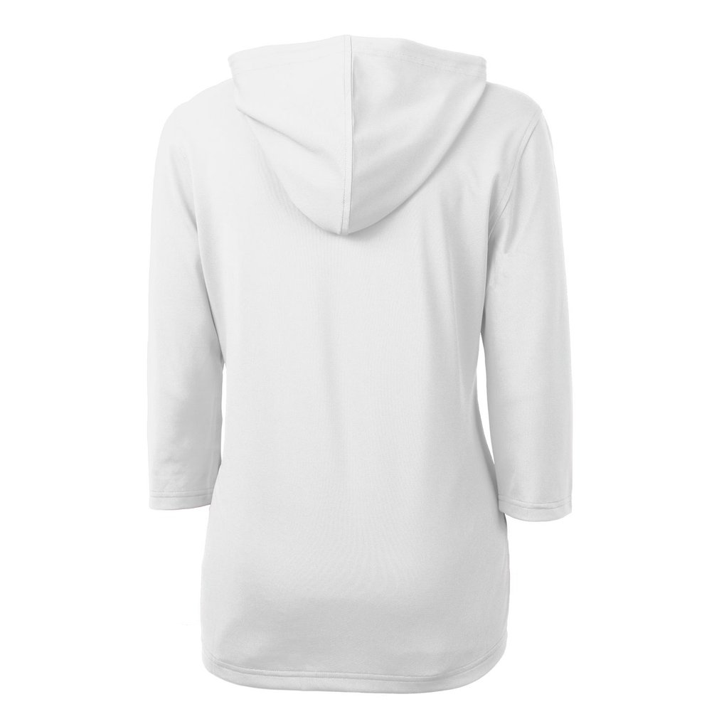Arizona State Sun Devils Cutter & Buck Women's Vault Virtue Eco Pique Recycled Half-Zip Pullover Hoodie - White