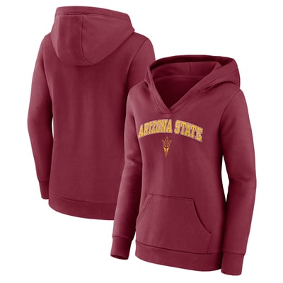 Arizona State Sun Devils Fanatics Women's Campus Pullover Hoodie - Maroon