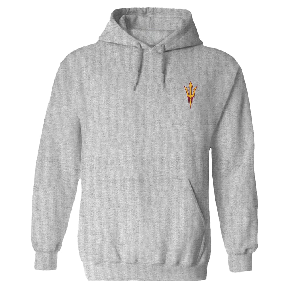  Arizona State Sun Devils Vive La Fete Women's Impressions Artwork Pullover Hoodie - Gray
