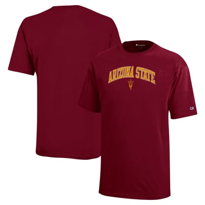 Arizona State Sun Devils Champion Youth Arch Over Logo T-Shirt - Maroon