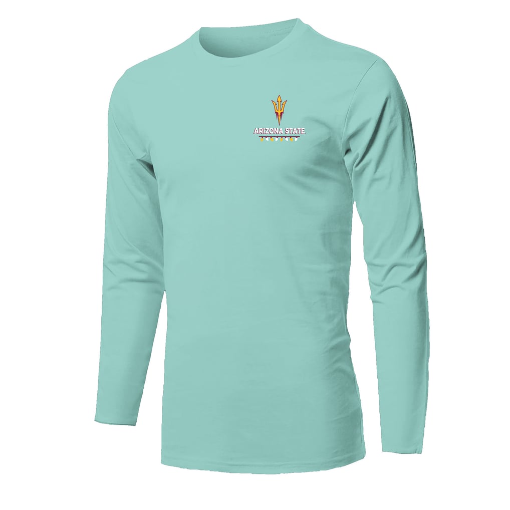  Arizona State Sun Devils Merry Christmas Tree Long Sleeve T-Shirt - Light Green