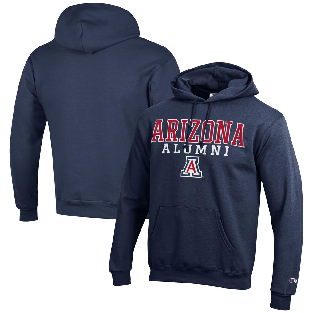  Arizona Wildcats Champion Alumni Logo Stack Pullover Hoodie - Navy
