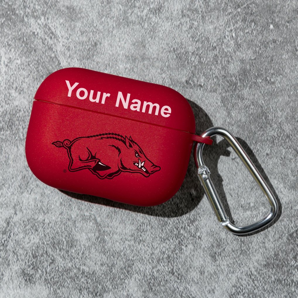 Arkansas Razorbacks Affinity Bands Personalized AirPods Pro Case Cover