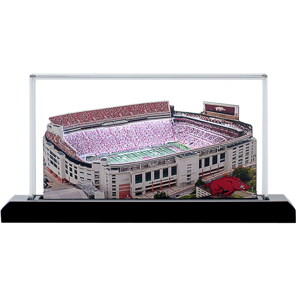 Arkansas Razorbacks 19" x 9" Light Up Stadium with Display Case