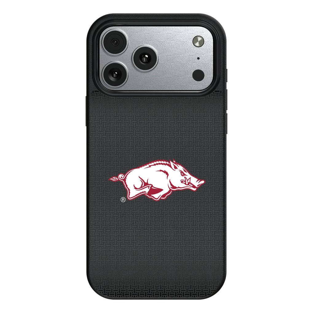 Arkansas Razorbacks Linen Logo iPhone Magnetic Bump Case