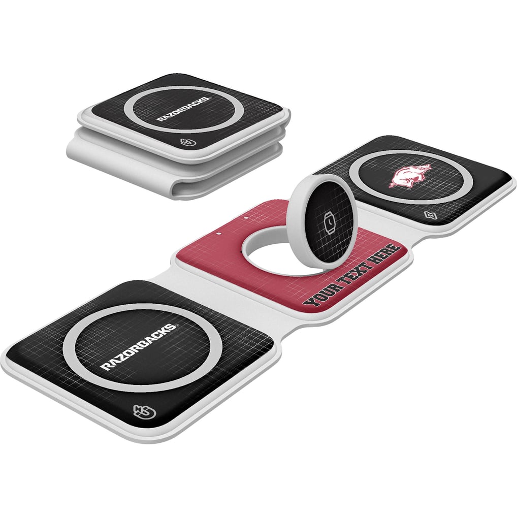 Arkansas Razorbacks Keyscaper Personalized 3-in-1 Foldable Charger