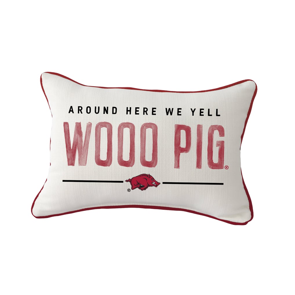  Arkansas Razorbacks Little Birdie Rectangular Piped Pillow