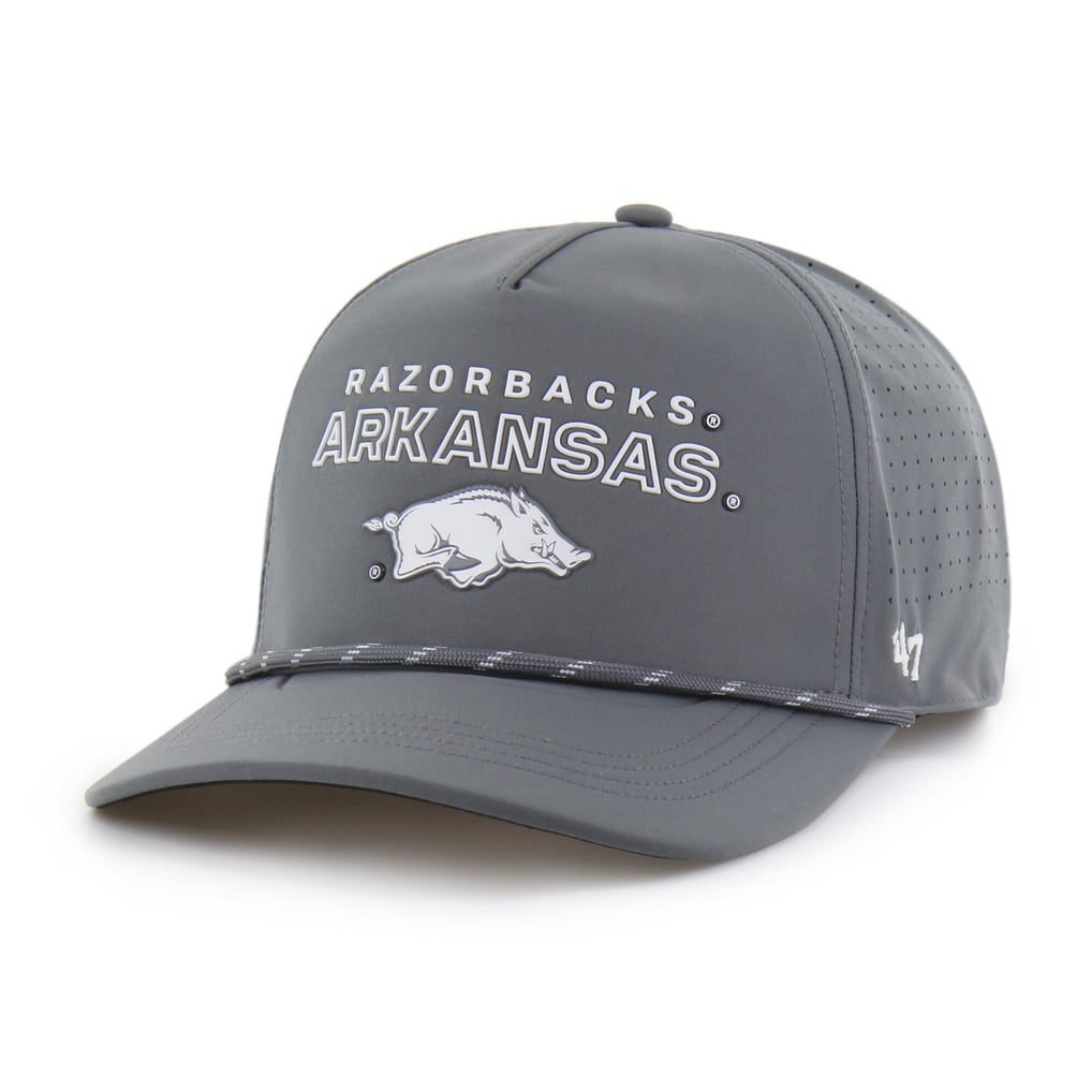  Arkansas Razorbacks '47 Forward Vent Hitch Rope Adjustable Hat - Gray