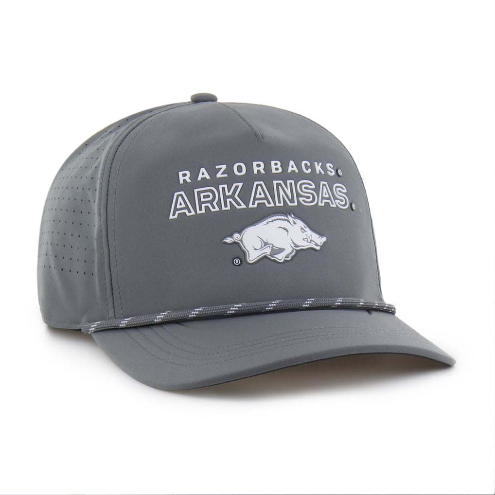  Arkansas Razorbacks '47 Forward Vent Hitch Rope Adjustable Hat - Gray