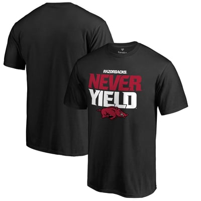 Arkansas Razorbacks Never Yield Hometown Collection T-Shirt - Black