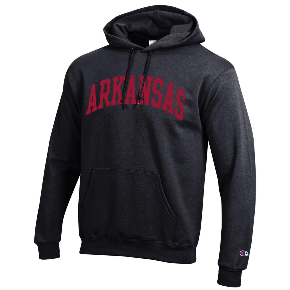  Arkansas Razorbacks Champion Basic Arch Fleece Pullover Hoodie - Black