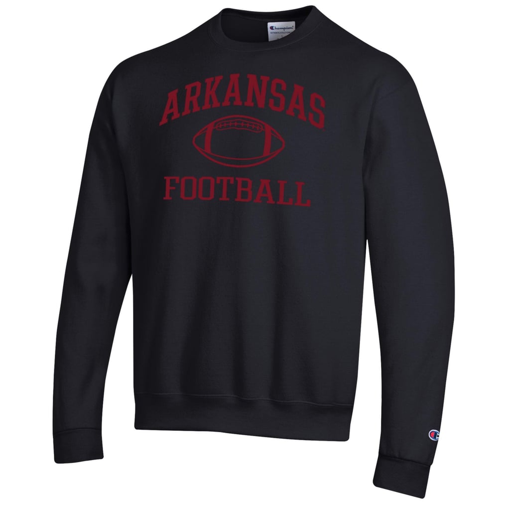 Arkansas Razorbacks Champion Football Icon Pullover Sweatshirt - Black