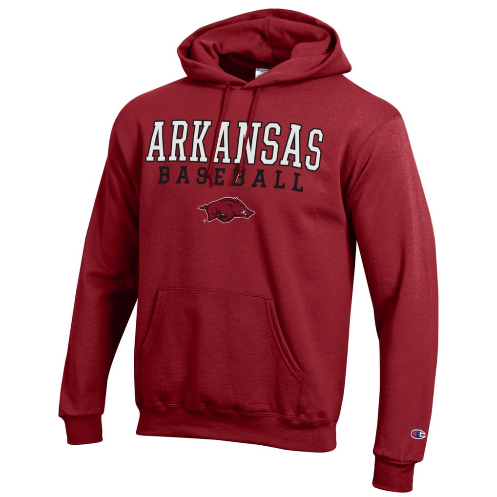 Arkansas Razorbacks Champion Baseball Stack Pullover Hoodie - Cardinal