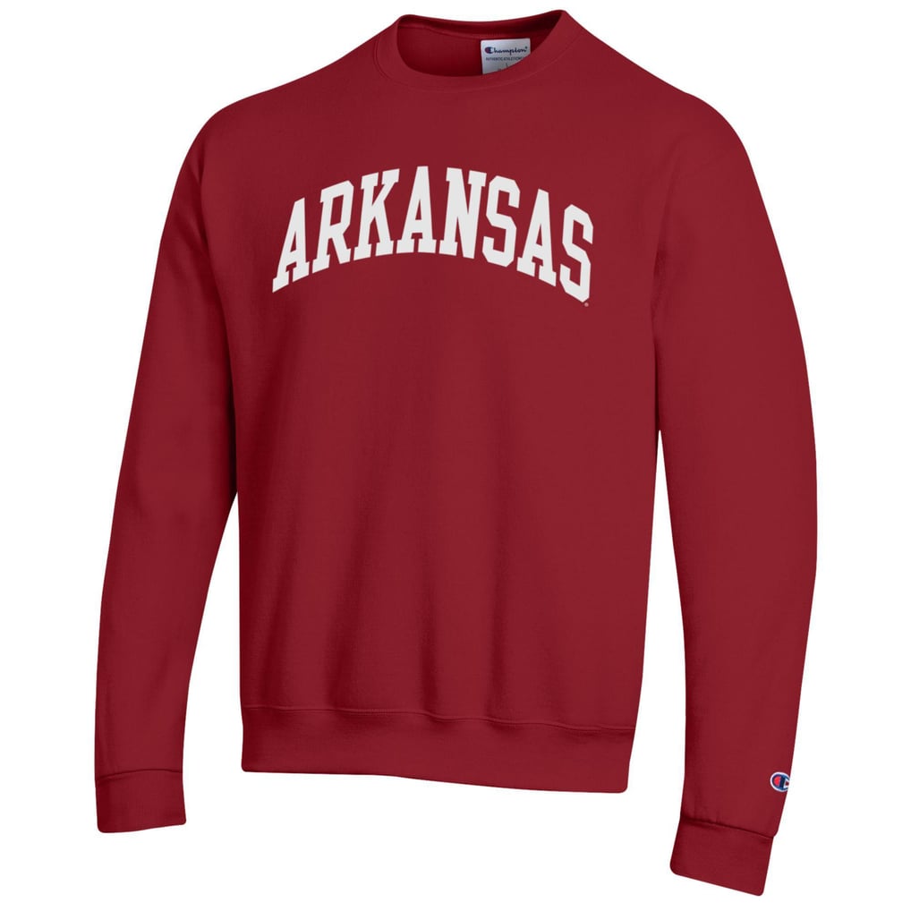  Arkansas Razorbacks Champion Basic Arch Fleece Pullover Sweatshirt - Cardinal
