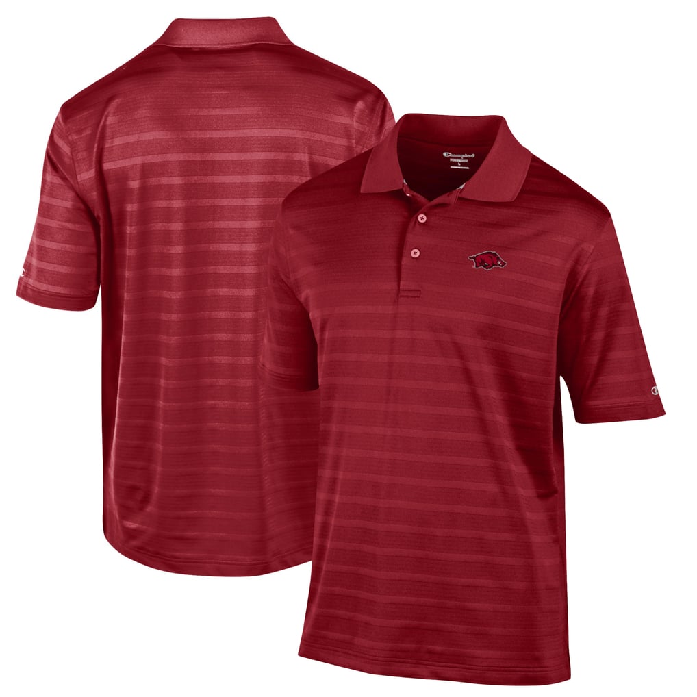 Arkansas Razorbacks Champion Relaxed Fit Textured Solid Polo - Red