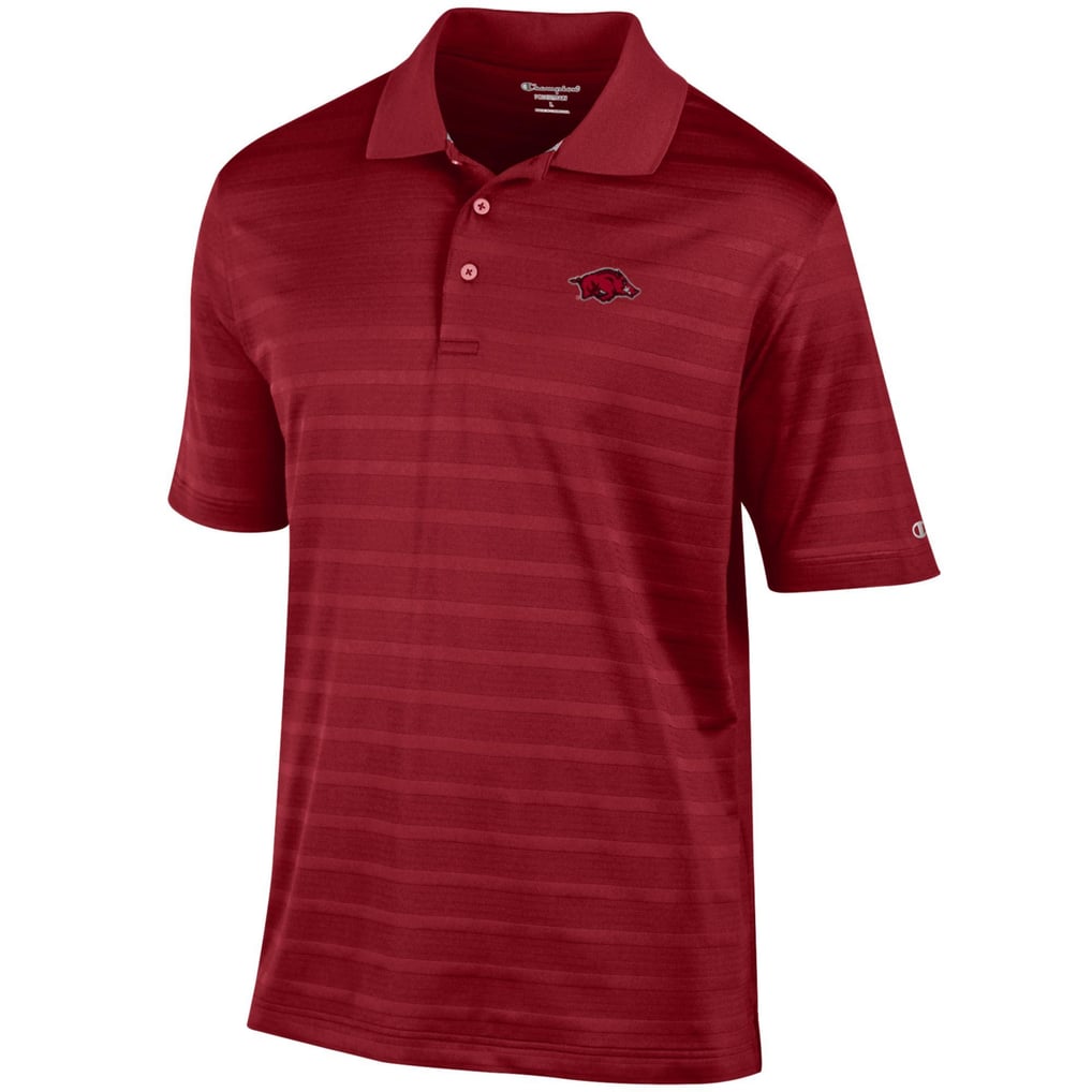 Arkansas Razorbacks Champion Relaxed Fit Textured Solid Polo - Red
