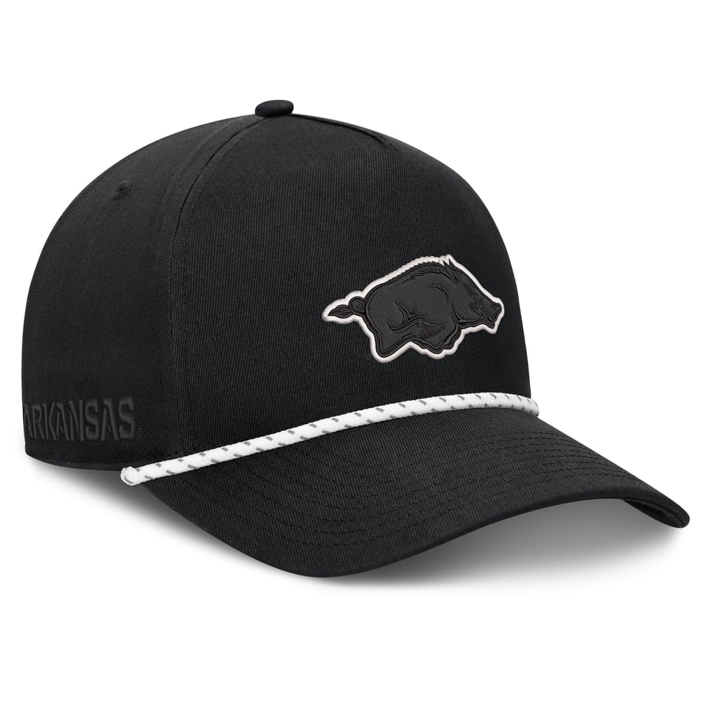  Arkansas Razorbacks Fanatics Undertone Rope Adjustable Hat - Black