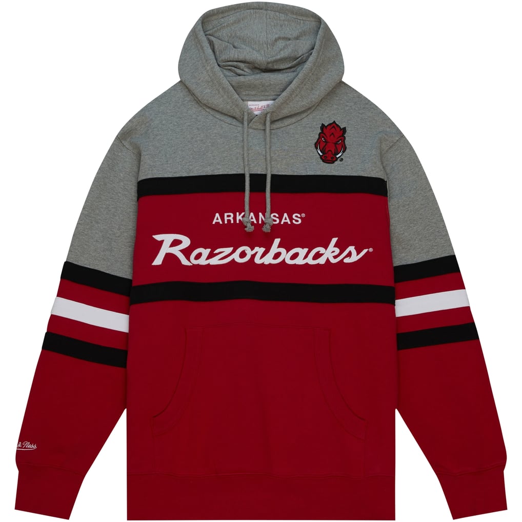 Arkansas Razorbacks Mitchell & Ness Head Coach Pullover Hoodie - Crimson