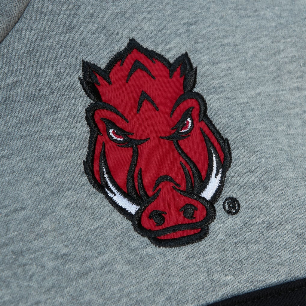 Arkansas Razorbacks Mitchell & Ness Head Coach Pullover Hoodie - Crimson
