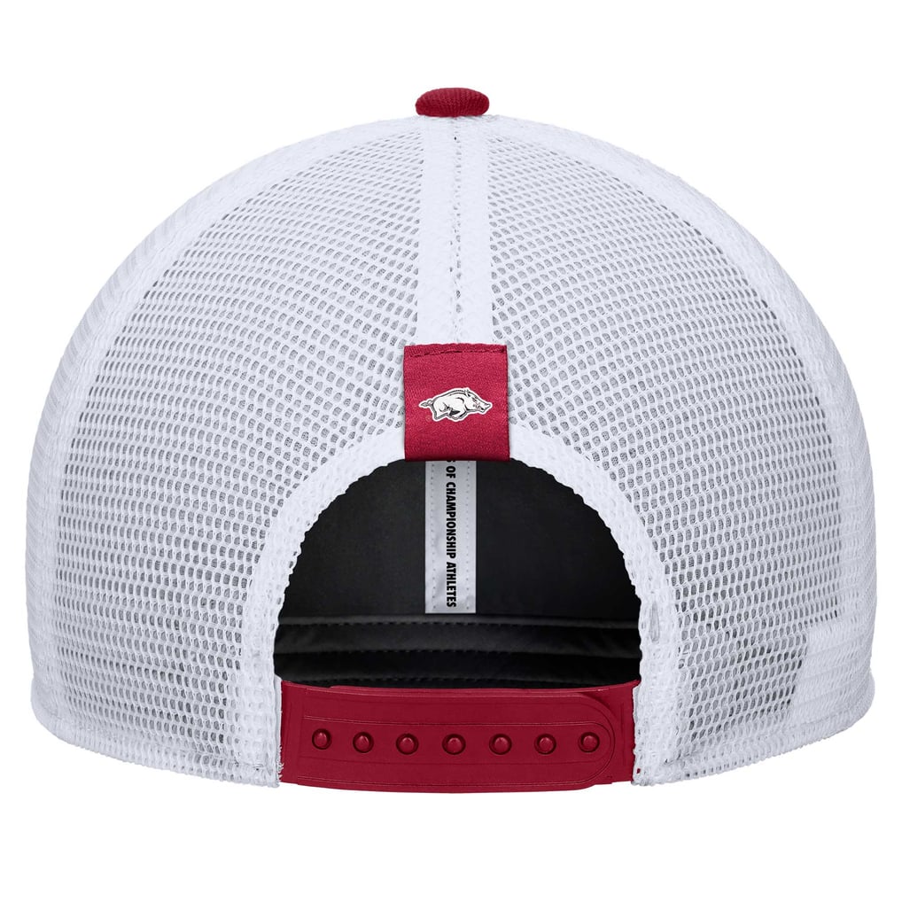 Arkansas Razorbacks Nike 2024/25 Sideline Rise Trucker Adjustable Hat - Cardinal