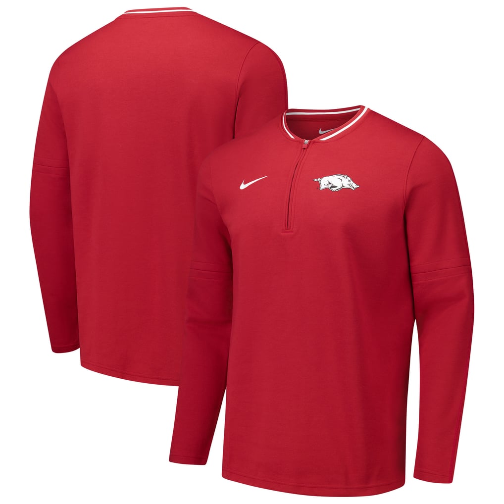 Arkansas Razorbacks Nike Coaches Quarter-Zip Jacket - Cardinal