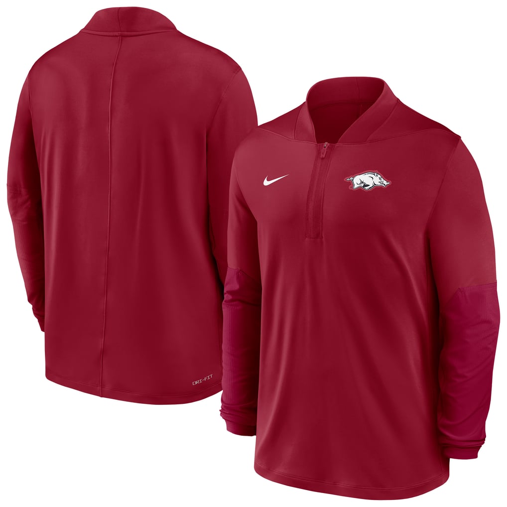 Arkansas Razorbacks Nike Dri-FIT Half-Zip Pullover - Cardinal