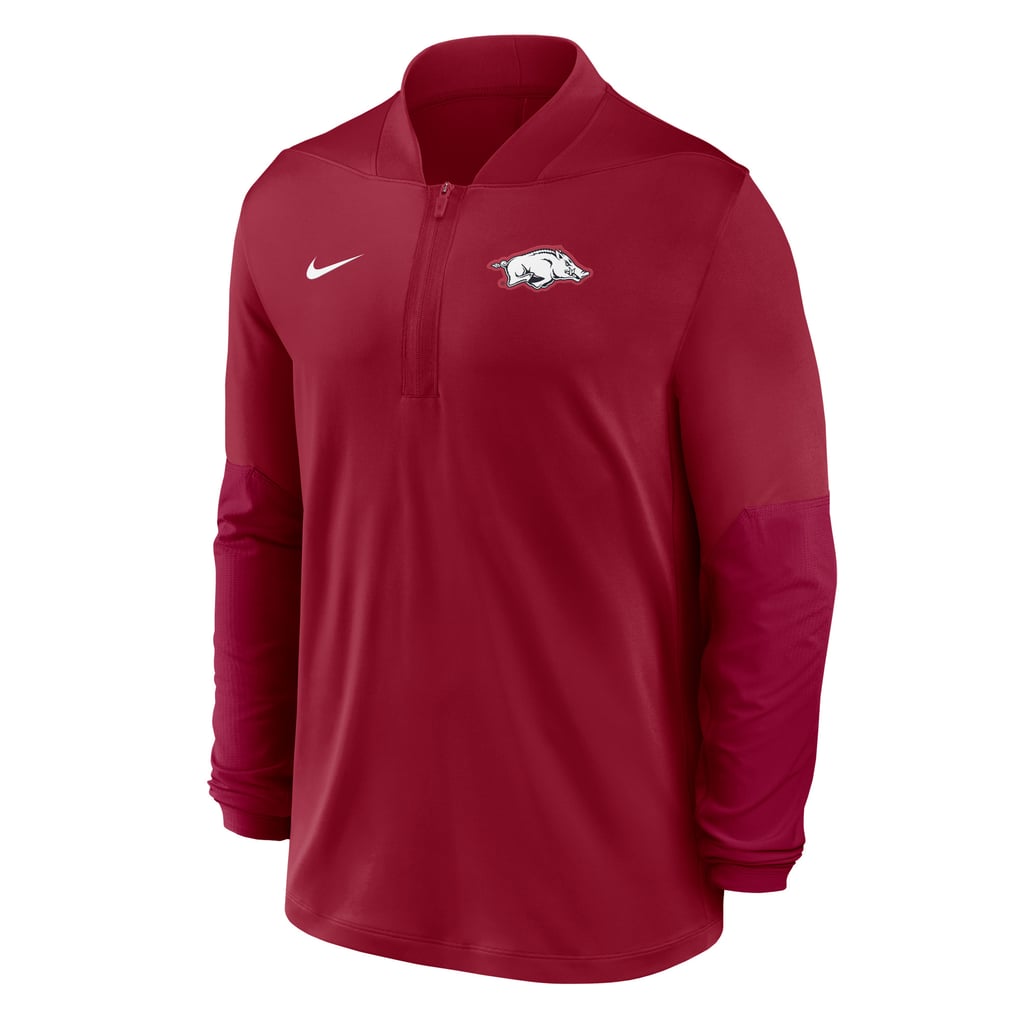  Arkansas Razorbacks Nike Dri-FIT Half-Zip Pullover - Cardinal
